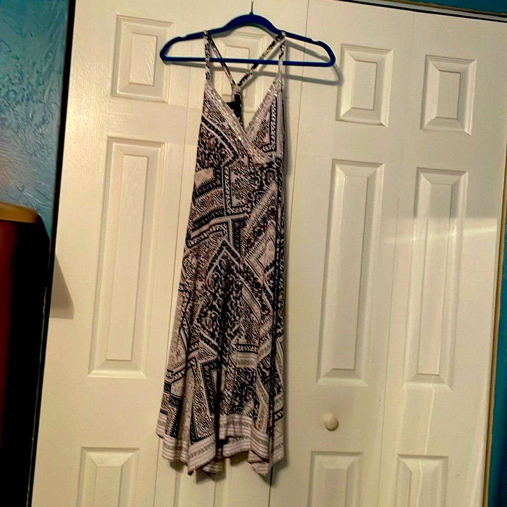 INC spaghetti-strapped, pretty dress for any occasion,with a touch of sparkle